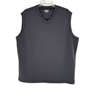 Ping Performance Golf Vest Mens XL Gray V Neck Sleeveless Pullover